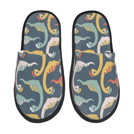 

Slippers for Women Men cute cartoon Dinosaur A Warm Womens Mens House Shoes Bedroom Slippers Fuzzy Memory Foam Slippers Winter House Indoor Shoes Aesthetic Dorm Slippers