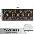 thumbnail image 5 of Kitchen Rugs Sets Of 2,Colorful Skull Flower Pattern Anti Fatigue Kitchen Mat Rugs Non Slip Washable,Decorative Kitchen Floor Mats for Kitchen,Sink,Laundry,17"X47", 5 of 5
