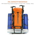 thumbnail image 2 of SHANNA 70L Waterproof Hiking Camping Backpack with Rain Cover Camping Rucksack Lightweight Hunting Rucksack, Orange, 2 of 8