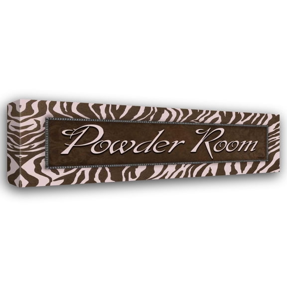 Todd Williams 24x11 Gallery Wrapped Canvas Wall Art Titled - Powder Room