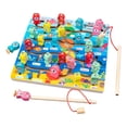 thumbnail image 2 of de Pesca Magnética de Montessori Preschool Tablero Early Educational Juguetes Puzzle Maze Actividad de Cumpleaños de Navidad Alfabeto ABC Hugo Number Puzzle Board, 2 of 9