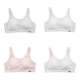 thumbnail image 2 of 8-16T Teens Girl Padded Training Bra, SILVERCELL 4 Pack Junior Big Girls Wireless Sports Bras Cami Crop Camisole Bralette, 2 of 8