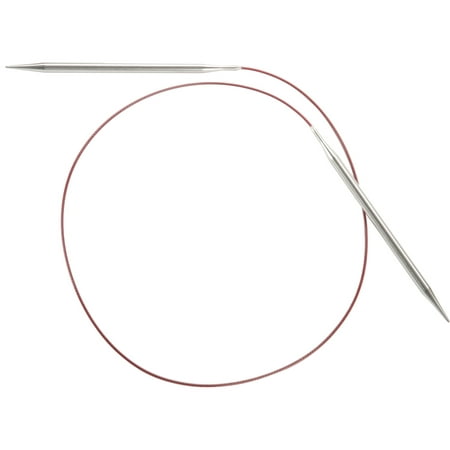 UPC: 0812208027556 | Size 1.5/2.5mm – Red Lace Stainless Steel Circular Knitting Needles 32