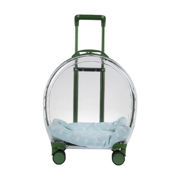 Estuche con ruedas jinwen bolsa transportadora para gatos transparente liviana y duradera