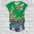 thumbnail image 4 of Ankishi St Patrick's Day T Shirt Women Clover Casual Crewneck Short Sleeve Graphic Tees Basic Tops for Streetwear, 4 of 8