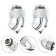 thumbnail image 6 of IDEANATEGRATE 2Pcs Cooling Degree Bend for Computer Water Cooling 1.4x0.6x0.6in, 6 of 8