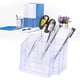 thumbnail image 4 of Práctico Portalápices Transparente, Portalápices Multifunción, Duradero Para La Oficina En Casa Fyydes Transparent White Pen Holder, 4 of 8