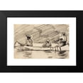 thumbnail image 2 of Winslow Homer 18x12 Black Modern Framed Museum Art Print Titled - Canoe with Three Men (1897), 2 of 5