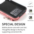 thumbnail image 6 of for iPhone 14 Pro Max Zipper Wallet Case with Card Holder, Back Flip Folio PU Leather Card Slots Case for Men Women, Magnetic Wireless Charging Shockproof Cover for iPhone 14 Pro Max 6.7", Pink, 6 of 13