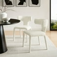 thumbnail image 2 of Side Dining Chair, Set of 2, White, Fabric, Bar Pub Cafe Bistro Dining Kitchen Hospitality Restaurant, Modern Contemporary, HB37860, 2 of 11