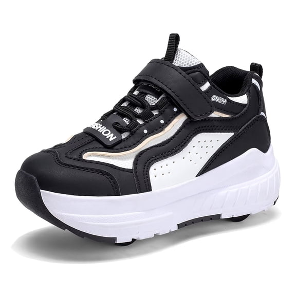 Yiomxhi Kids Roller Shoes, Boys Girls Sneakers with Wheels, Become Sport Sneaker for Birthday Children Christmas Gift, Adjustable Roller Skates Suitable for Men Women