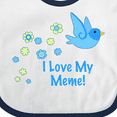 thumbnail image 4 of Inktastic I Love My Meme Boys Baby Bib, 4 of 4