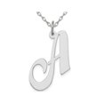 thumbnail image 1 of Collier Pendentif Initial en Argent Sterling avec Chaîne, 1 of 4