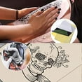 thumbnail image 7 of Tattoo practice skin and transfer paper,Tattoo fake skin and tattoo tracing paper kit including double-sided skin and tattoo template paper, 7 of 7