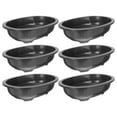 thumbnail image 5 of PAMINGONO Horticultural Flowerpot Plastic Flowerpots Black for Bonsai Planting Pots 6Pcs, 5 of 7