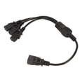 thumbnail image 3 of Cable Divisor C14 A 3 X C13 Y, Resistente Al Calor Resistente Al Desgaste IEC 320 C14 A 3 X C13 Cable De Alimentación 1 A 3 Núcleo De Latón 075 Carcasa De PVC Para PC Para, 3 of 7