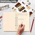 thumbnail image 4 of FORMRS 1-Subject Spiral Notebook 8" x 5" College Ruled 60 Refillable Sheet A5 Hard Cover, 2 Pack, White Cakes Pattern, 4 of 7