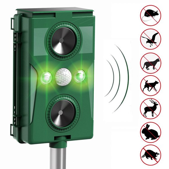 Pestbye® Ultrasonic Smart Link Cat Repellent System Battery Powered