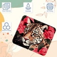 thumbnail image 3 of Leopard Printed Square Mouse Pad Desk Mat, Non-Slip Rubber Bottom Gaming Mouse Mat for Office, 8.3x9.8 Inch, 3 of 6