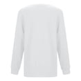 thumbnail image 4 of Women's Side Split Long Sleeve Shirts Cotton Fall Fashion 2024 Trendy Tops, 4 of 7