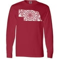 thumbnail image 3 of Inktastic Nebraska Silhouette Mandala Long Sleeve T-Shirt, 3 of 5