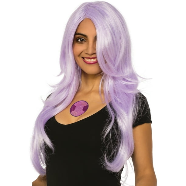 Steven Universe Amethyst Wig And Gem Kit Child S Girls Costume Accessory Walmart Com Walmart Com