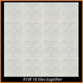 thumbnail image 5 of 20x20 Styrofoam Ceiling Tiles Glue-Up Decorative Panels for Easy DIY Install, Home & Basement Renovation. R1 Alfa, Plain White, Lot/48, 5 of 5
