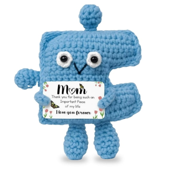 Muñeca de apoyo emocional EQIUAG, erizo, regalo de ganchillo