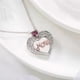 thumbnail image 5 of Fiudx Collar de Corazón, Colgante de Acero Inoxidable para Mamá, Diseño Clásico de Corazón, Regalo de Mamá, Aleación Duradera, Accesorio Moderno, Regalo de El Día de La Madre, Acabadoo Galvanizado., 5 of 7