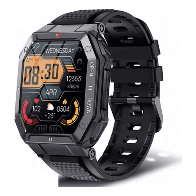 Smartwatch Para Hombre Reloj Inteligente Deportivo negro cuadrado