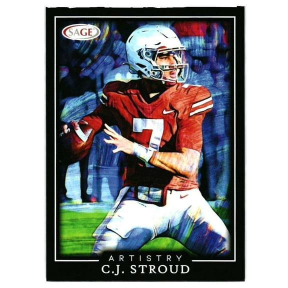 NFL 2022 Artistry Football   C.J. Stroud Trading Card #36 (Rookie Card) (Sage Collectibles)
