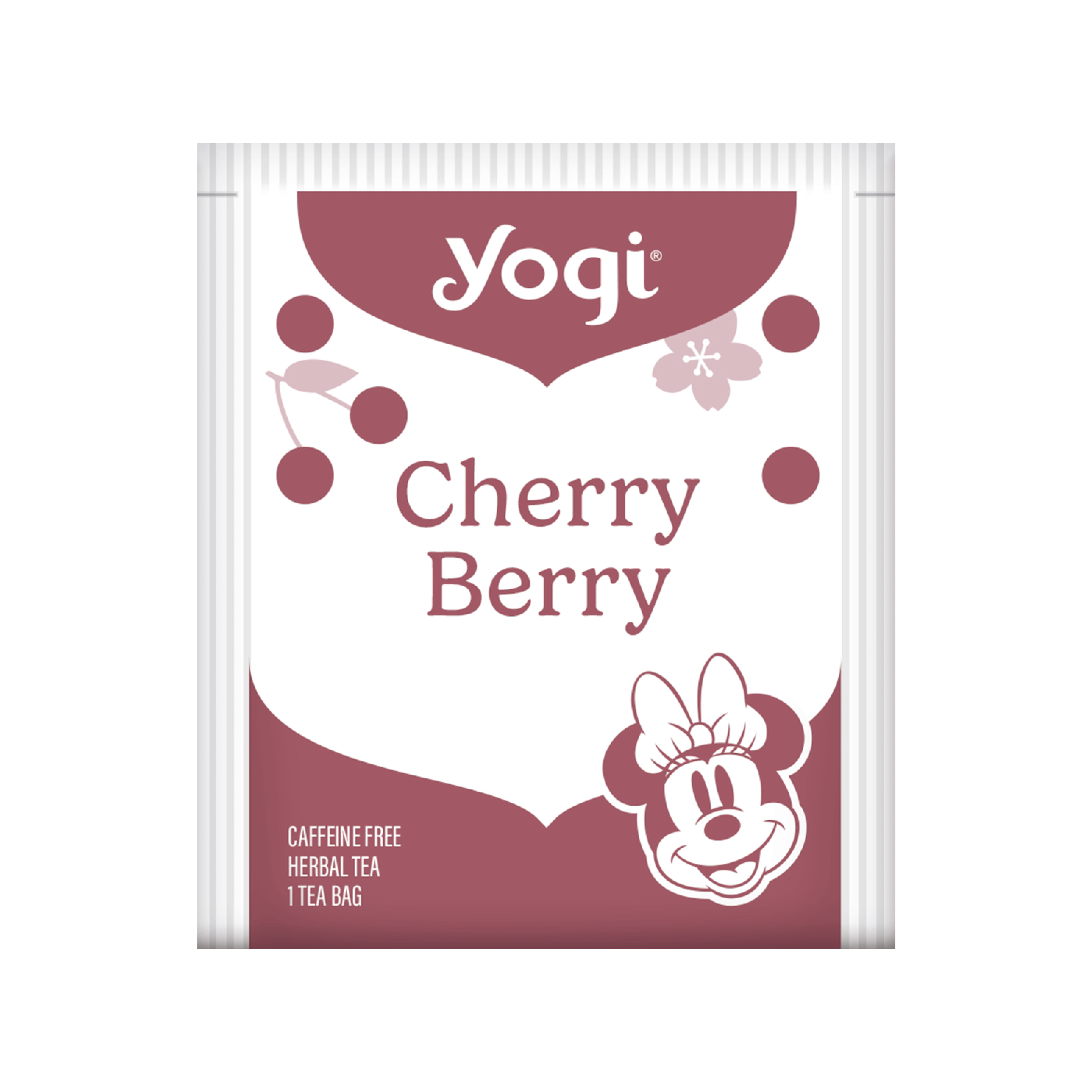 Yogi Tea Cherry Berry, Caffeine-Free, Organic Herbal Tea Bags, 16 Count