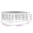 thumbnail image 4 of vidaXL Garden Table Anthracite 70x70x34 cm Poly Rattan, 4 of 4