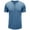 Blue, variant on Fengqque Men's Short Sleeve Shirts Plus Size Shirts Solid Color Short Sleeve T-Shirts Button-Up Shirts