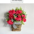 thumbnail image 6 of FAMTKT Spring Wreath, Front Door Wreath, Floral Wreaths Spring Simulation Flower Hanging Basket Outdoor Courtyard Decoration Door Hanging Living Room Decoration Pendant, 6 of 9