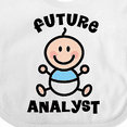 thumbnail image 4 of Inktastic Future Analyst Boys Baby Bib, 4 of 4