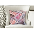 thumbnail image 4 of Ambesonne Octopus Throw Pillow Cover 2 Pack, Animal Watercolor Flowers, 16", Multicolor, 4 of 6
