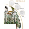 thumbnail image 2 of Dark Green Grass Table Cloth, Flower Dragonfly Retro Pastoral Rustic Waterproof Tablecloth for Rectangle Tables, Reusable Washable Fabric Table Cover for Restaurant Kitchen Dining Tables 60"x84", 2 of 6