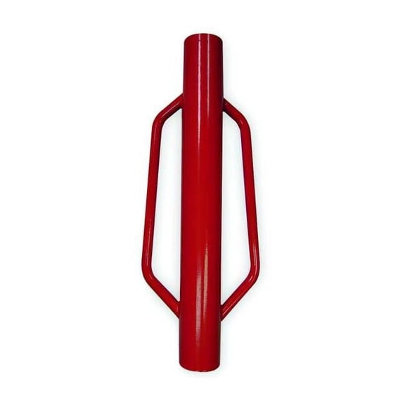 Fence Post Driver, 17.5 lb Wt, 24 in H, 2 3/4 in ID Steel Tube, Red