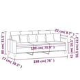 thumbnail image 3 of vidaXL Sofa Chair Upholstered Single Sofa Armchair for Living Room Fabric, 3 of 7