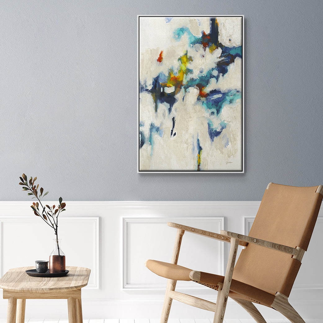 Find & Seek Framed Premium Gallery Wrapped Canvas - Ready to Hang - 25 x 37 - White Floating Frame