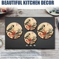 thumbnail image 6 of Gas Stove Burner Cover,Electric Stove Top Protector,Easy to Clean,Two Birds on Flowering Branches in a Retro Style, 6 of 7