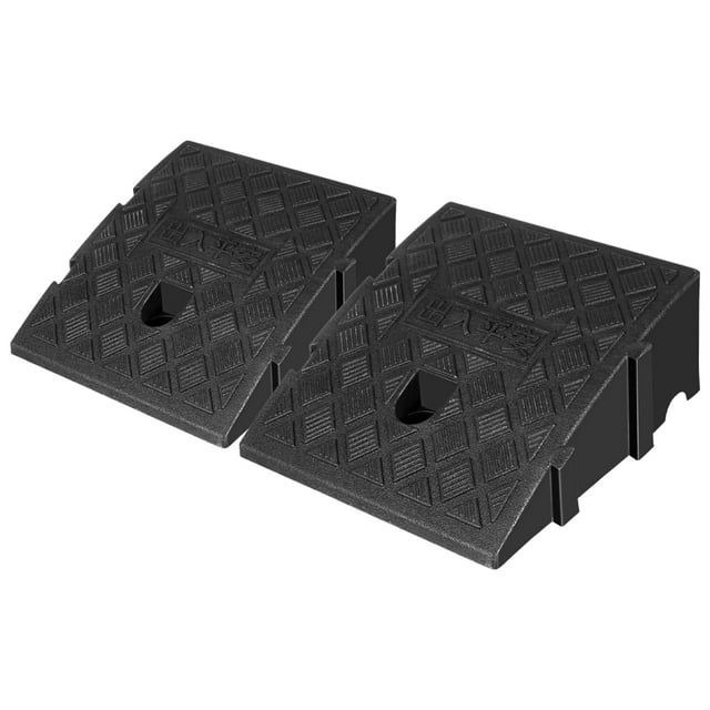 Shisuyan 2pcs Threshold Ramp Lightweight and Easy to Install Steps and Driveway Curbs Ramp Portable Multi-Functional Ramp for Cars Bikes and Wheelchairs