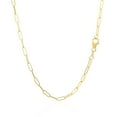 thumbnail image 3 of 14K Yellow Gold Delicate Paperclip Chain (2.1mm) Size 20 inches, 3 of 4