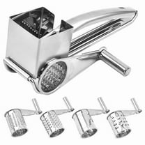 Stainless Steel Cheese Grater with Handle with Blade Rotary Cheese Grater Stainless Steel Cheese Grater Handheld Kitchen Tools and Gadgets-Shaved