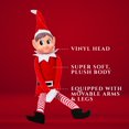 thumbnail image 6 of Christmas Elf Behaving Badly Plush Toy | Novelty Long Bendy Naughty Boy and Girl Christmas Elves Doll | 12 Inches, 6 of 7