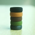 thumbnail image 2 of Firefly Hope Mens 8.7mm Wide Bark Stria Silicone Wedding Band 5pcs Pack Rubber Rings,Size 10, 2 of 4