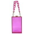 thumbnail image 3 of Acrylic Chain Handle See Thru Crossbody Clutch, 3 of 11