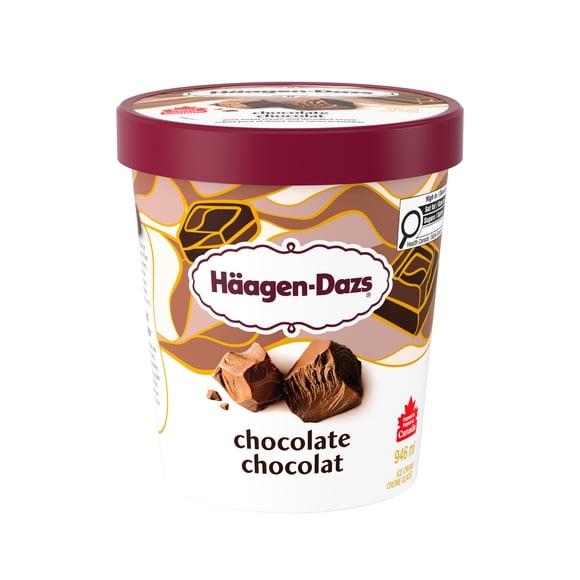 HAAGEN-DAZS Crème glacée au chocolat, confectionnée au Canada 0,9 L