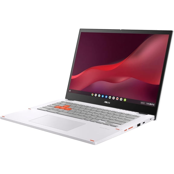 Restored ASUS Chromebook Vibe CX34 Flip 14" WUXGA Touch Intel i3-1215U 1.2 GHz 8GB RAM 128GB SSD Intel UHD Graphics ChromeOS Laptop, White (Refurbished)